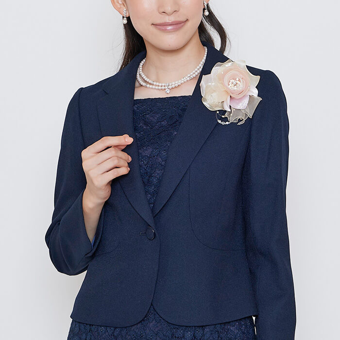 セレモニースーツ １５号 ネイビー フォーマルメッセージ