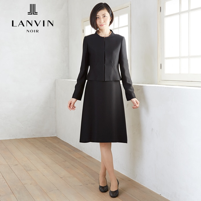 最大80％オフ！ LANVIN ランバンノワール｜夏用フォーマルワンピース(0771840)９号・ブラック おすすめ】 NOIR ランバンノワール  ブラック ワンピース 36 冠婚葬祭 レディース