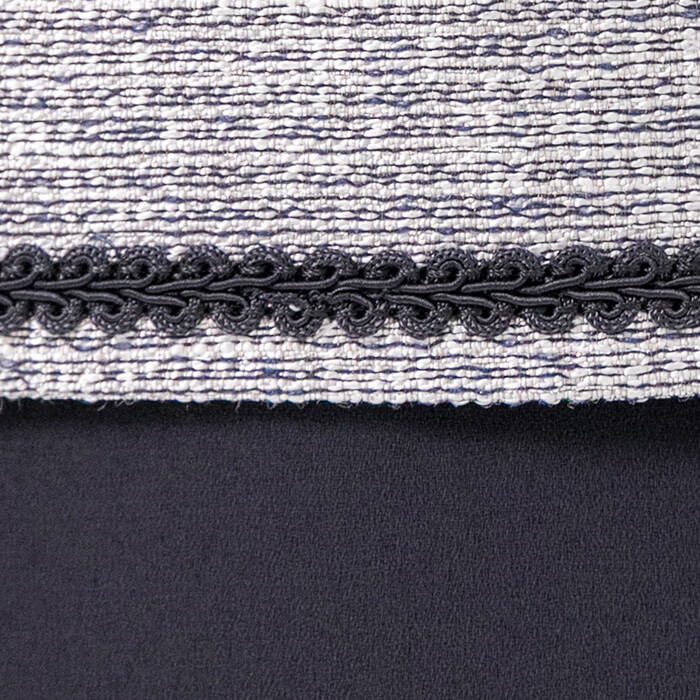 セレモニースーツ １３号 グレー ネイビー フォーマルメッセージ