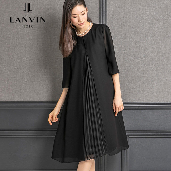 限定版 LANVIN ブラックフォーマル LANVIN NOIR日本製サイズ40 NOIR